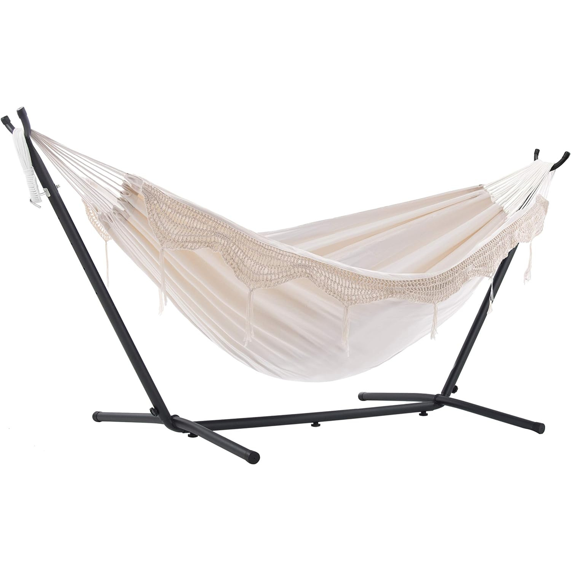 Doppelte Baumwollhängematte mit Ständer (250 cm)
