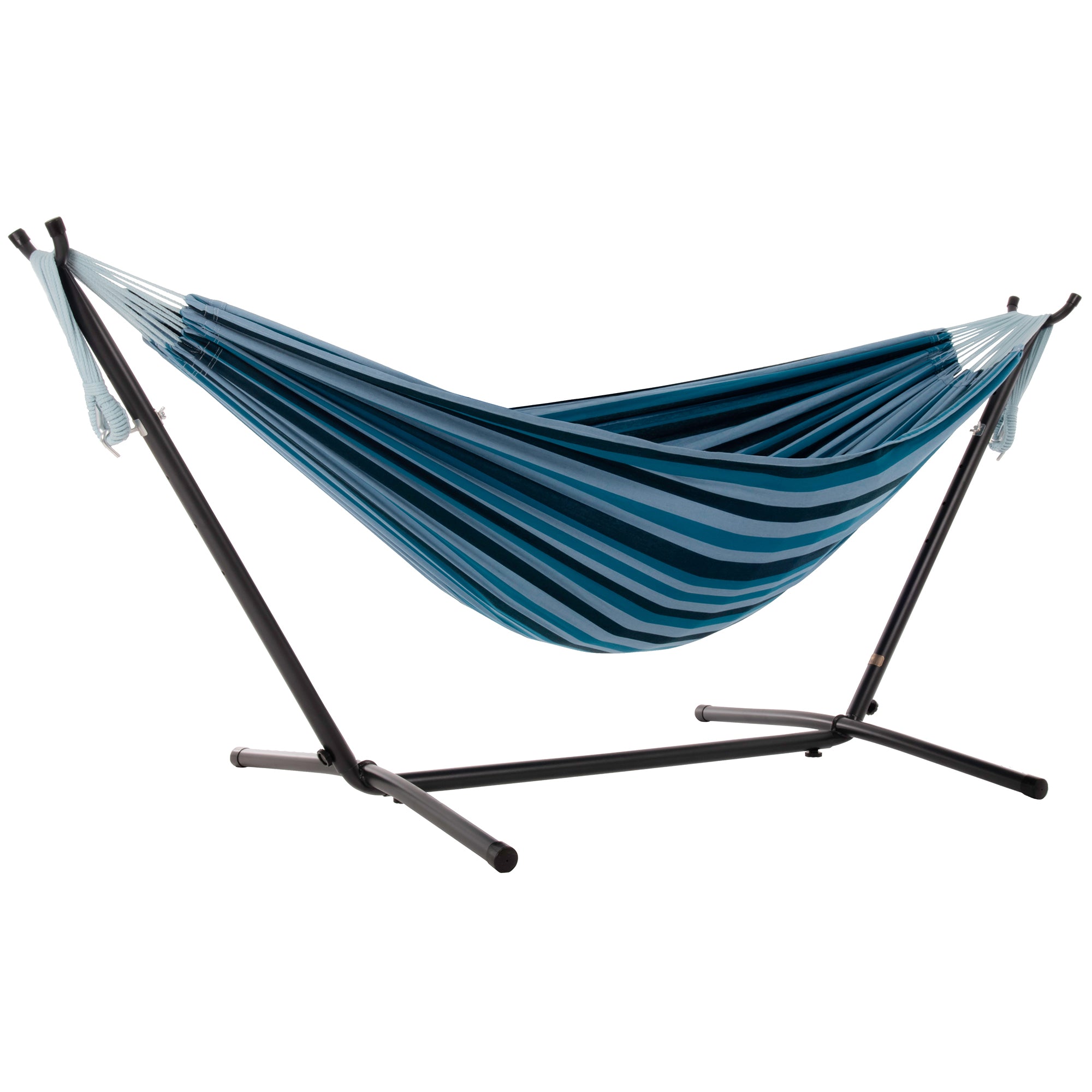 Amaca per 2 persone capacità resistente di 480 libbre, amaca doppia con supporto portatile in acciaio, borsa per il trasporto e cuscino, amaca indipendente per patio esterno, cortile, spiaggia | IT Amaca per 2 persone capacità resistente di 480 libbre, amaca doppia con supporto portatile in acciaio, borsa per il trasporto e cuscino, amaca indipendente per patio esterno, cortile, spiaggia | IT