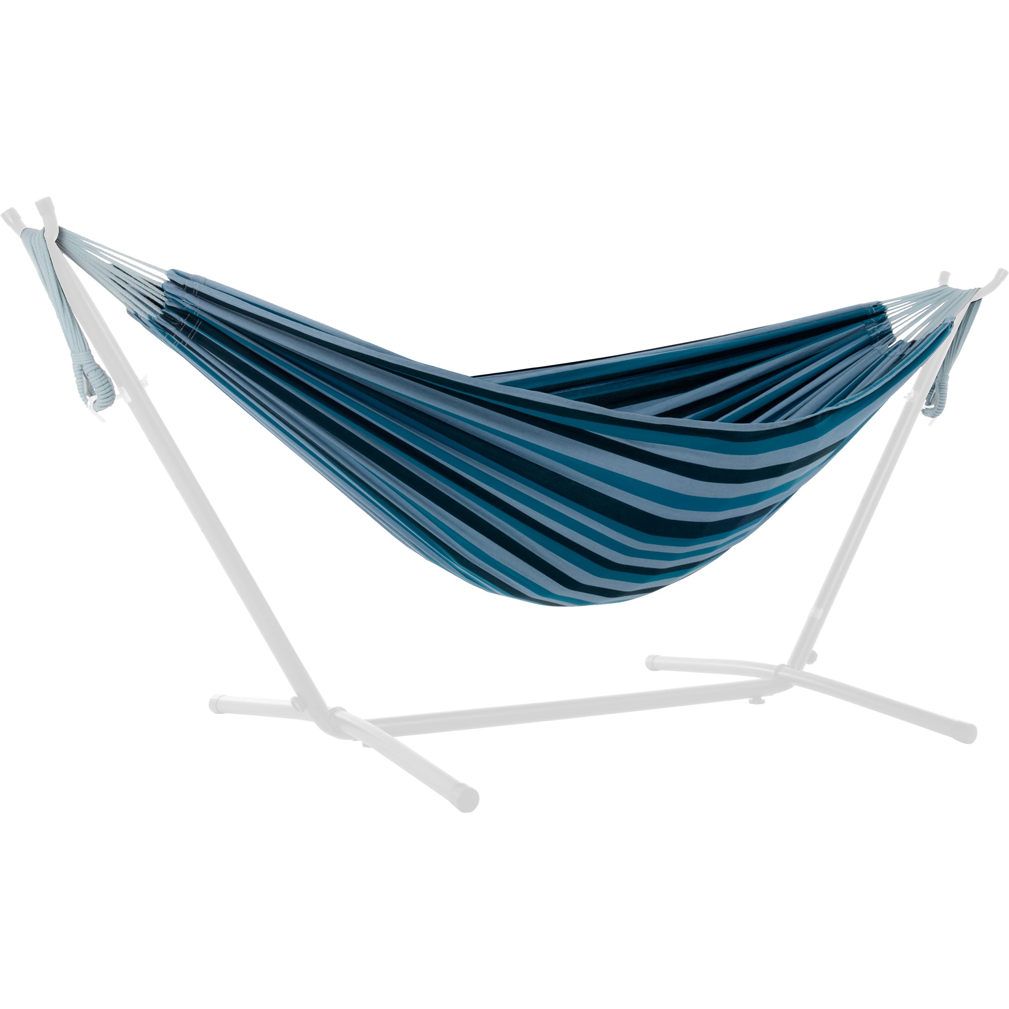 vivere doppel baumwolle hängematte mit hängemattengestell 250 cm blue lagoon Universal Replacement Cotton Hammock