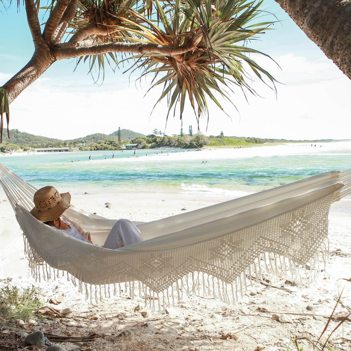 hängematte double Deluxe Brazilian Style Cotton Hammock (Double)
