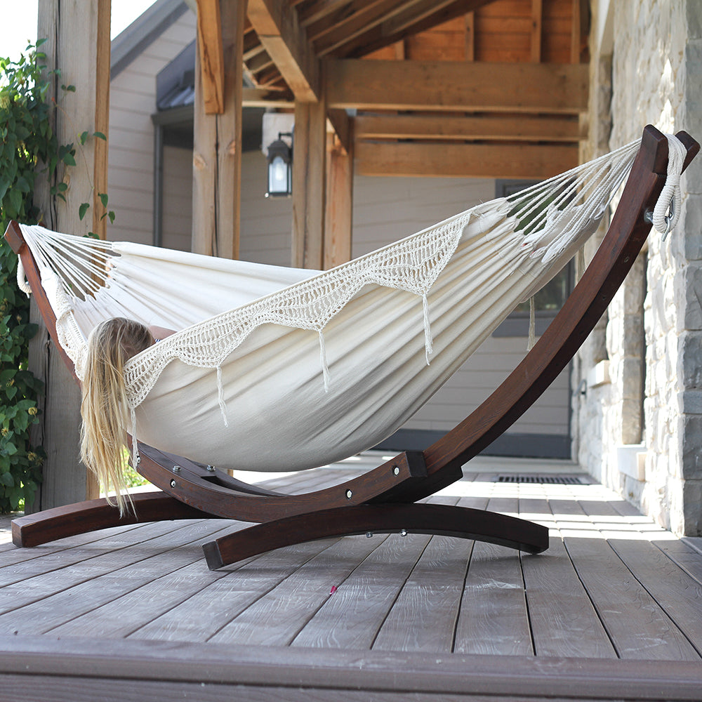 vivere doppel baumwolle hängematte Doppelte Baumwollhängematte mit Ständer (250 cm)