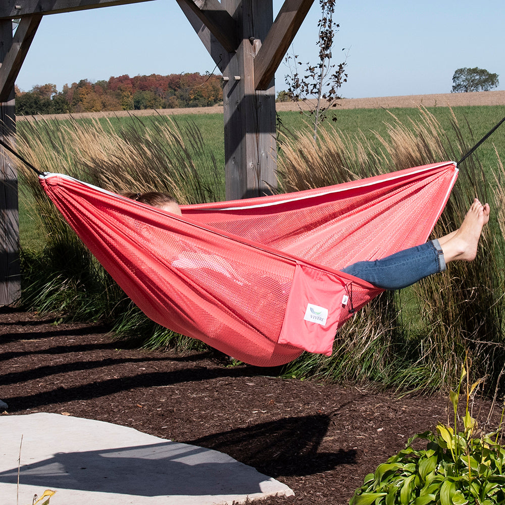 hängematte rosa Mesh Camping Hammock
