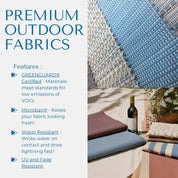 Chaise longue Orbital Phifer® et acier - Cape Cod