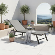 Chaise longue Orbital Phifer® et acier - Cape Cod