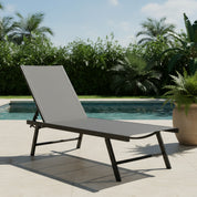 Chaise longue Orbital Phifer® et acier - Cape Cod