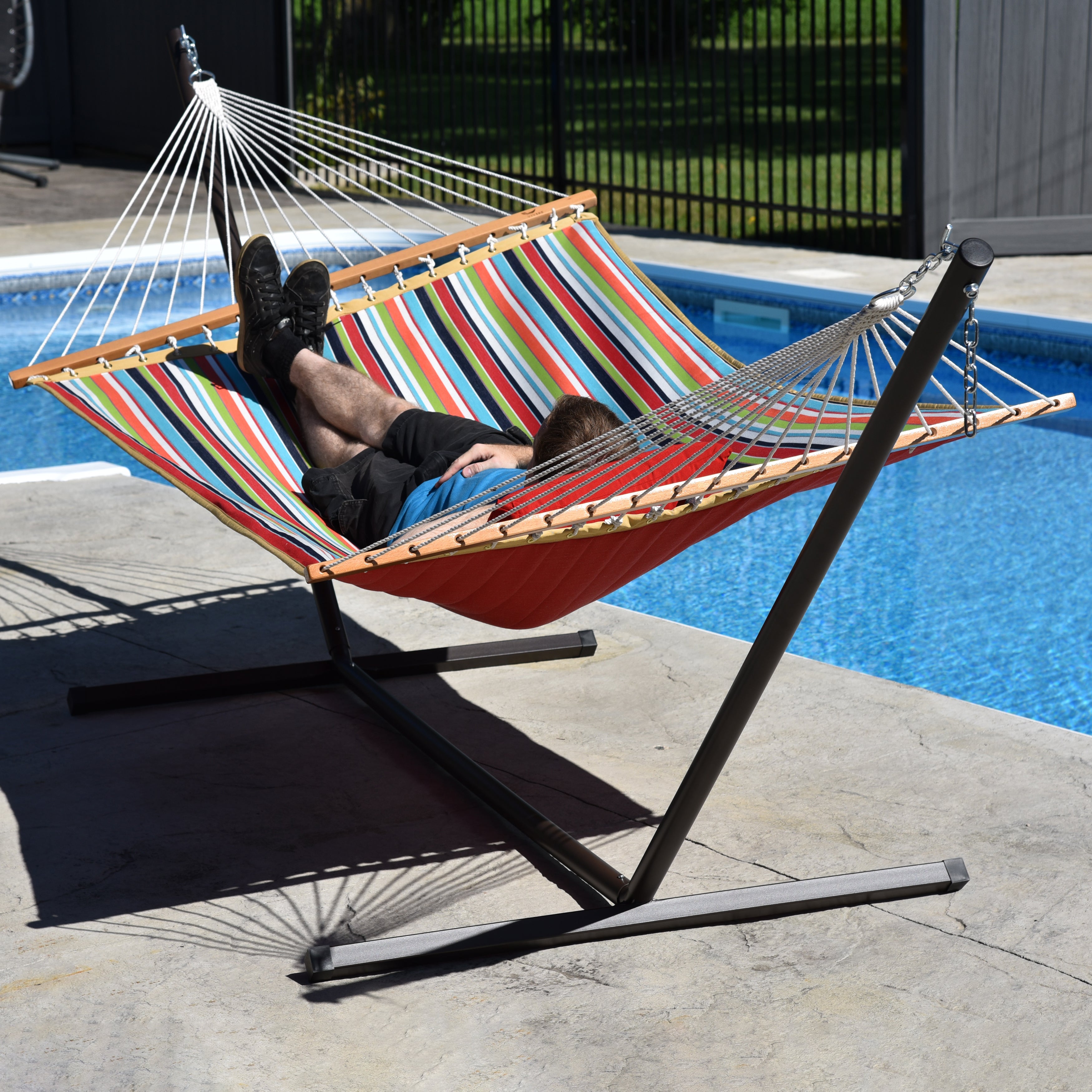hängematte sunbrella Sunbrella® Quilted Spreader Bar Hammock