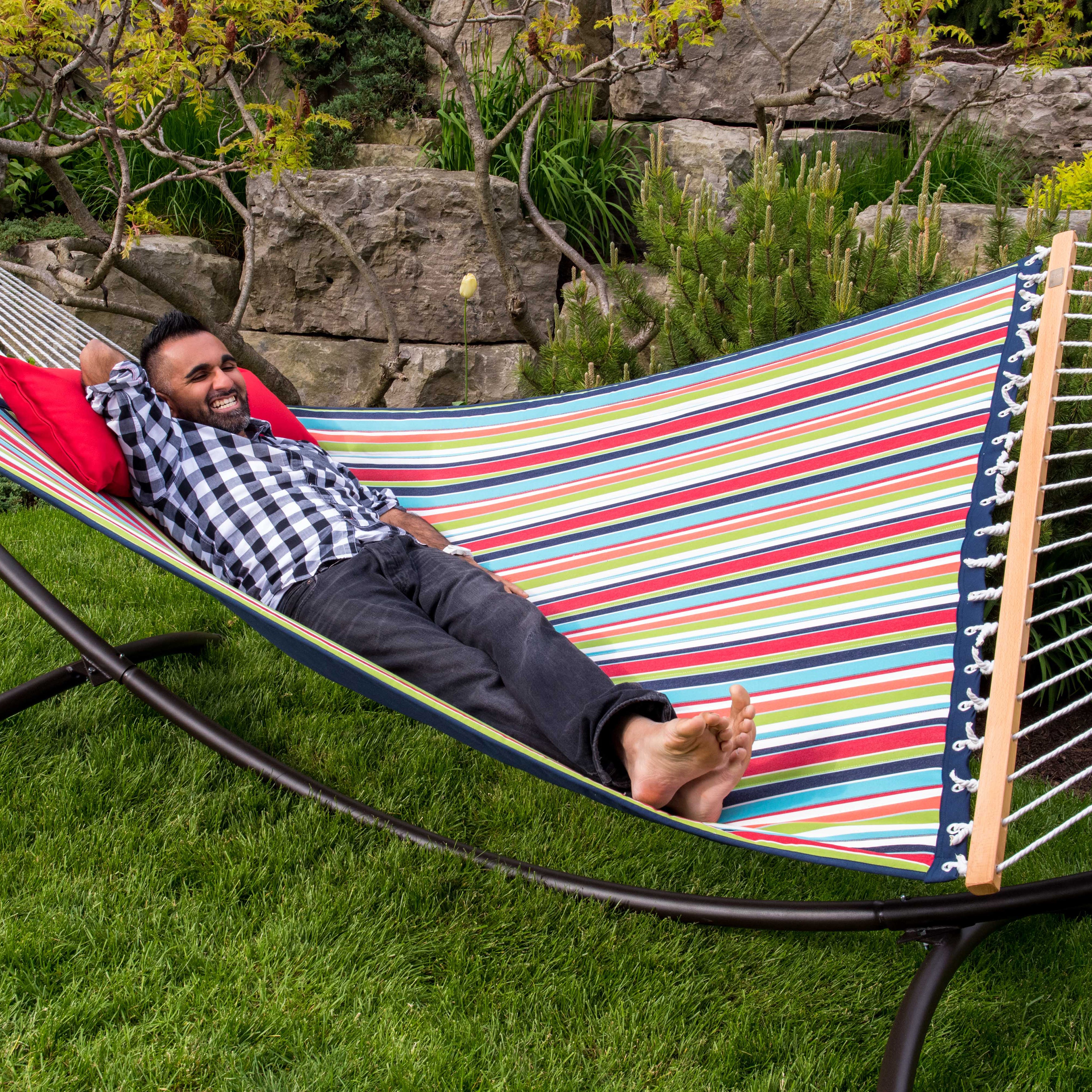 hängematte sunbrella Sunbrella® Quilted Spreader Bar Hammock