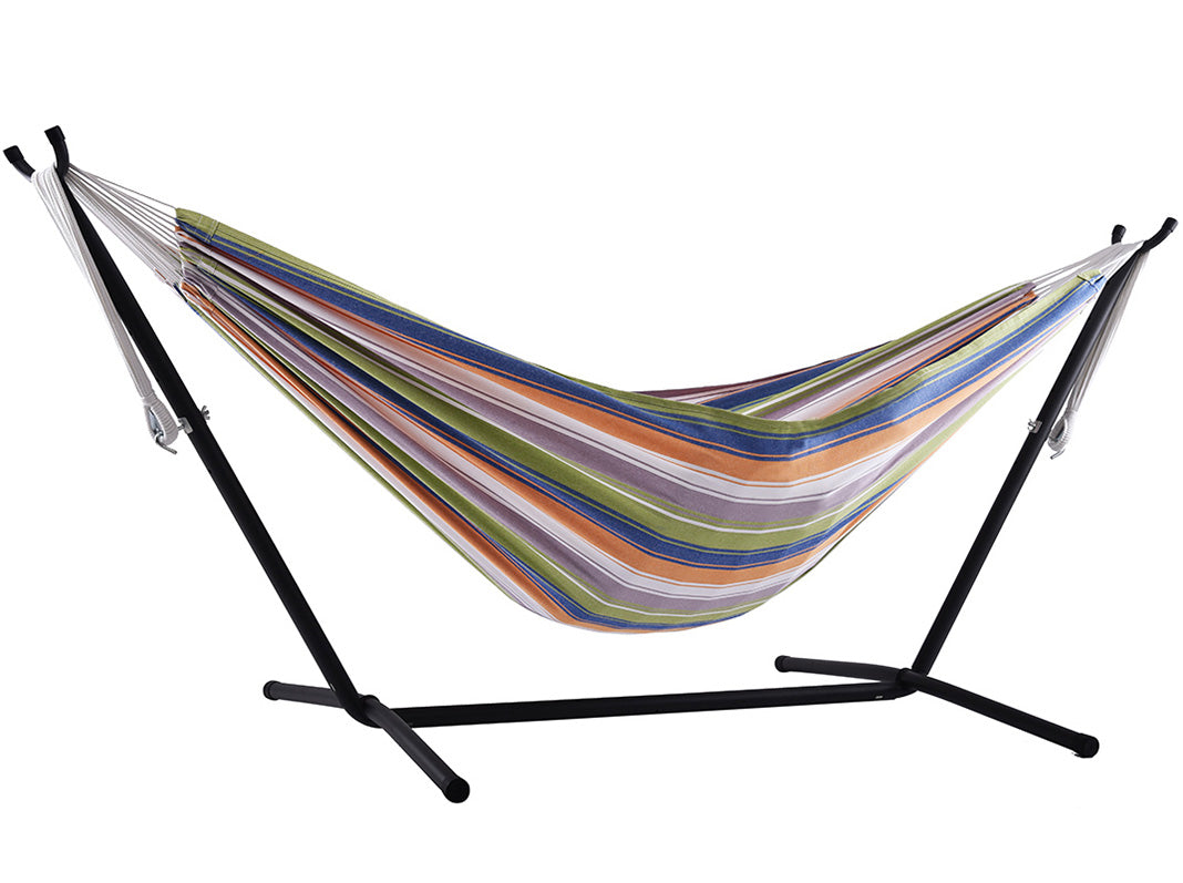 Double Cotton Hammock with Stand (250cm) - Retro