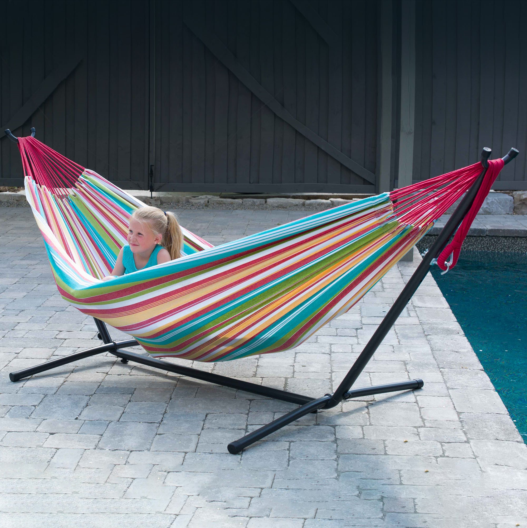 vivere doppel hängematte Doppelbaumwollhängematte mit Stand (250 cm)