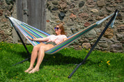 Double Cotton Hammock with Stand (250cm) - Retro