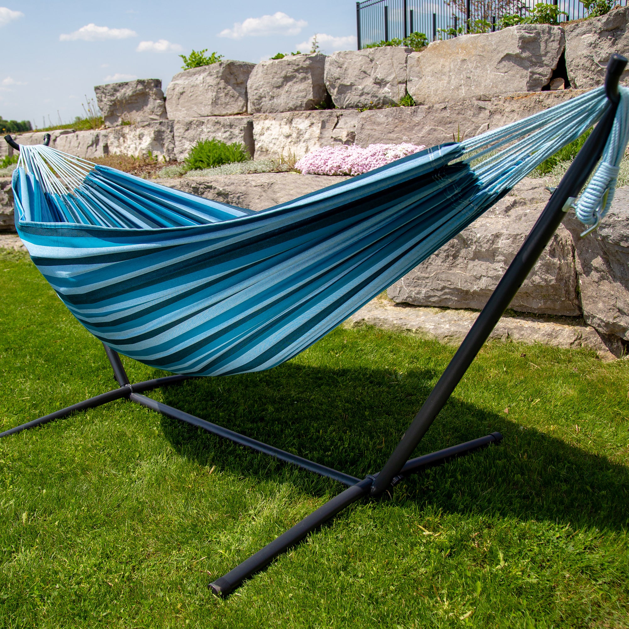 Hammock With Stand Goutime Kids Included, Foldable Hammock Stand