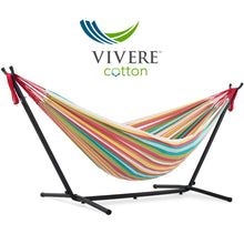 Afbeelding in Gallery-weergave laden, Double Cotton Hammock with Stand