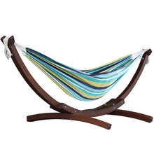 Afbeelding in Gallery-weergave laden, Double Cotton Hammock with Solid Pine Stand