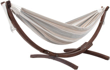 Cargar imagen en el visor de la galería, Double Sunbrella®  Hammock with Solid Pine Stand