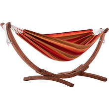 Lataa kuva Galleria-katseluun, Double Sunbrella®  Hammock with Solid Pine Stand