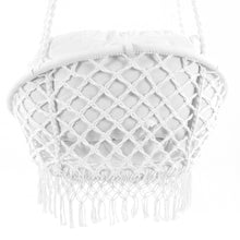 Afbeelding in Gallery-weergave laden, Polyester Macrame Deluxe Chair With Fringe