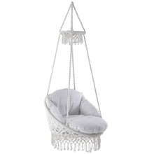 Load image into Gallery viewer, Polyester Macrame Deluxe Chair With Fringe