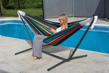 Load image into Gallery viewer, Double Cotton Hammock with Stand